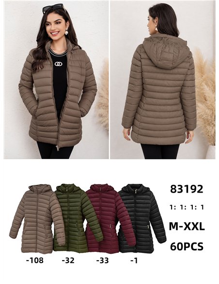 Cappotto imbottito con cappuccio