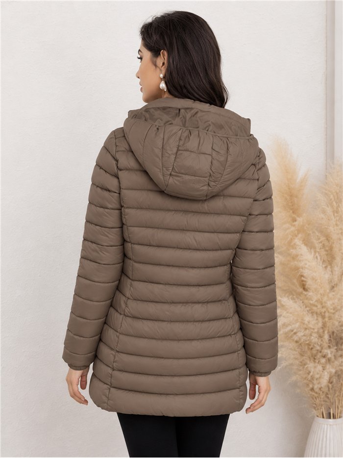 Cappotto imbottito con cappuccio