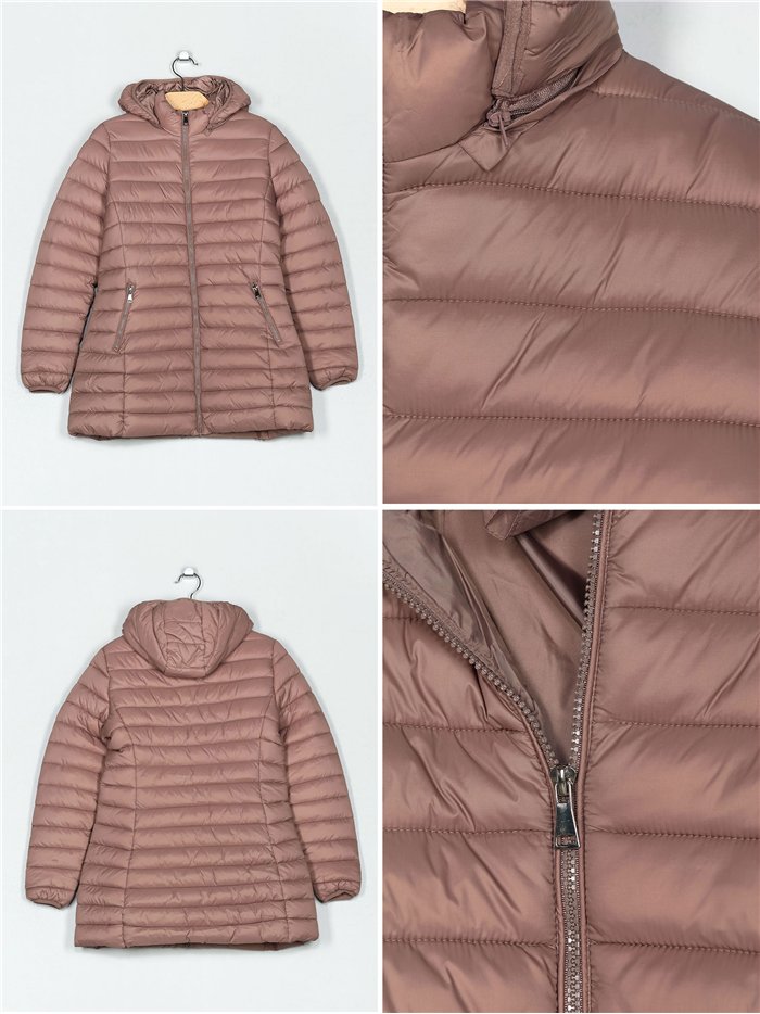 Cappotto imbottito con cappuccio