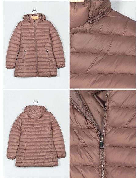Cappotto imbottito con cappuccio