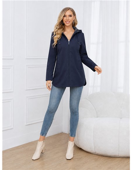 Parka reversibile con cappuccio
