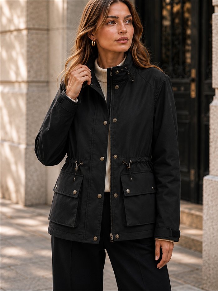 Giacca utility con vita regolabile