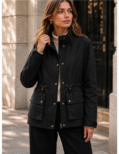 Giacca utility con vita regolabile