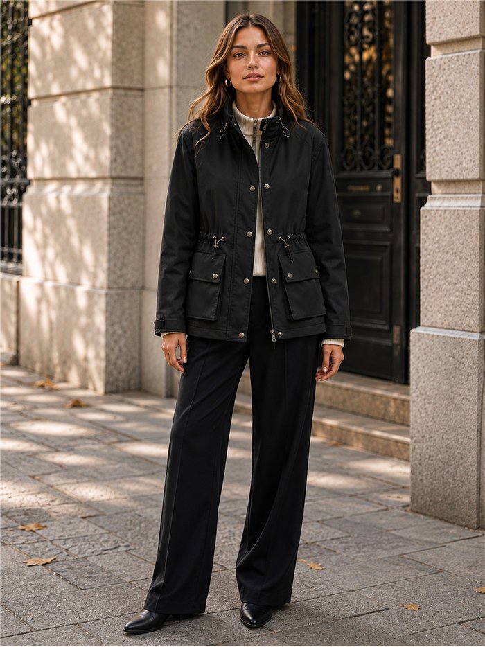 Giacca utility con vita regolabile