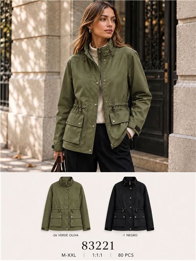 Giacca utility con vita regolabile 2
