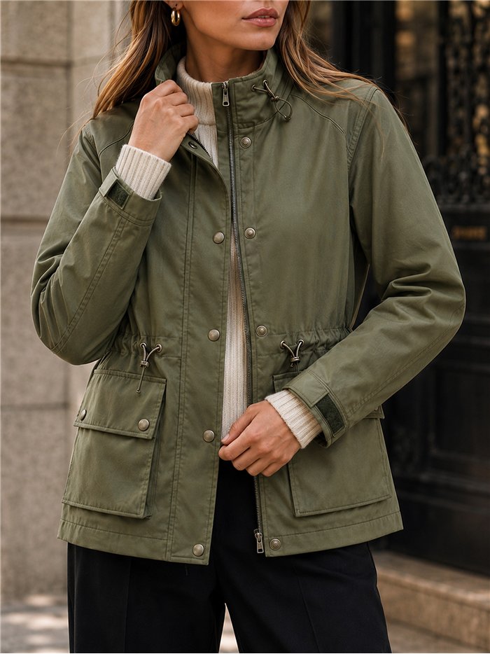 Giacca utility con vita regolabile