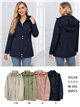 Parka con cappuccio e cerniere