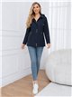 Parka con cappuccio e cerniere