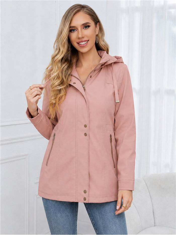 Parka con cappuccio e cerniere