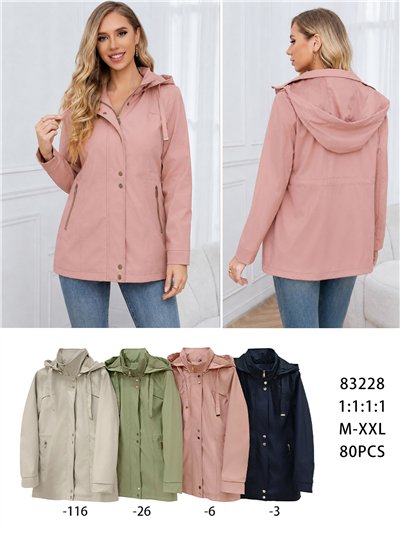 Parka con cappuccio e cerniere 2