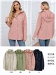 Parka con cappuccio e cerniere