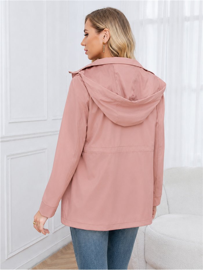 Parka con cappuccio e cerniere