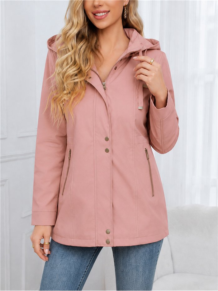 Parka con cappuccio e cerniere