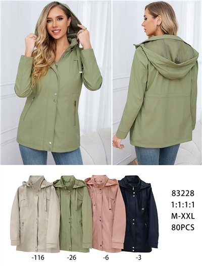 Parka con cappuccio e cerniere 2