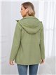 Parka con cappuccio e cerniere