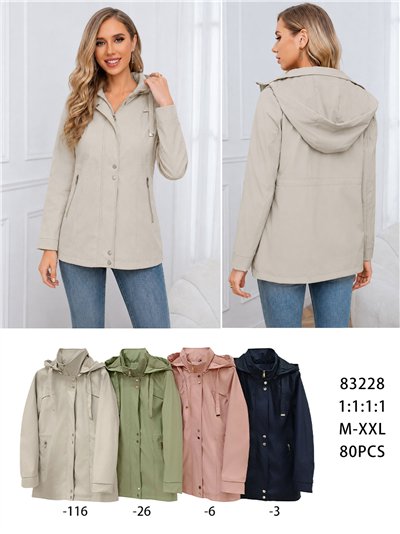 Parka con cappuccio e cerniere 2