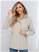 Parka con cappuccio e cerniere
