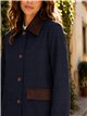 Giacca stile militare con velluto a coste a contrasto