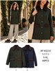 Giacca stile militare con velluto a coste a contrasto