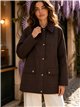 Parka utility con colletto in velluto a coste