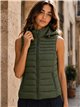 Gilet imbottito con cappuccio