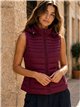 Gilet imbottito con cappuccio