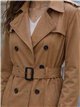 Trench lungo con cintura