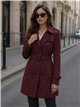 Trench lungo con cintura