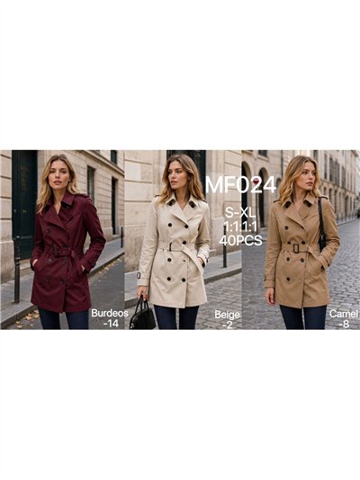 Trench classico con cintura 2