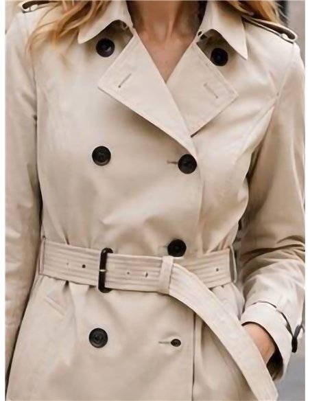 Trench classico con cintura
