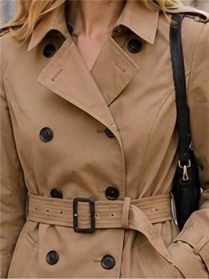 Trench classico con cintura