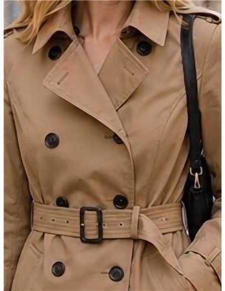 Trench classico con cintura