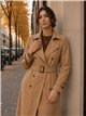 Trench lungo con cintura