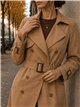 Trench lungo con cintura