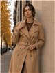 Trench lungo con cintura