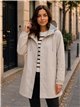 Parka impermeabile con fodera a righe