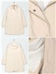 Parka impermeabile con fodera a righe