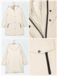 Parka con vita e cappuccio regolabili.