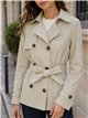 Trench corto con cintura