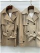 Trench corto con cintura