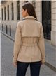 Trench corto con cintura
