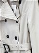 Trench coat con cintura con fibbia