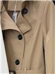Trench coat con cintura con fibbia