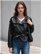 Trench coat in similpelle