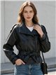 Trench coat in similpelle