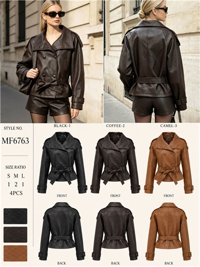 Trench coat in similpelle 2