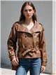 Trench coat in similpelle