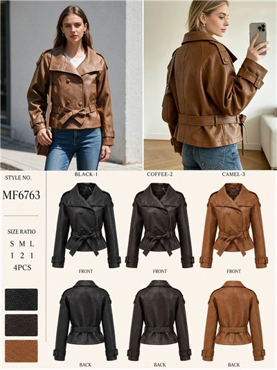 Trench coat in similpelle 2