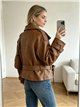 Trench coat in similpelle