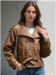 Trench coat in similpelle